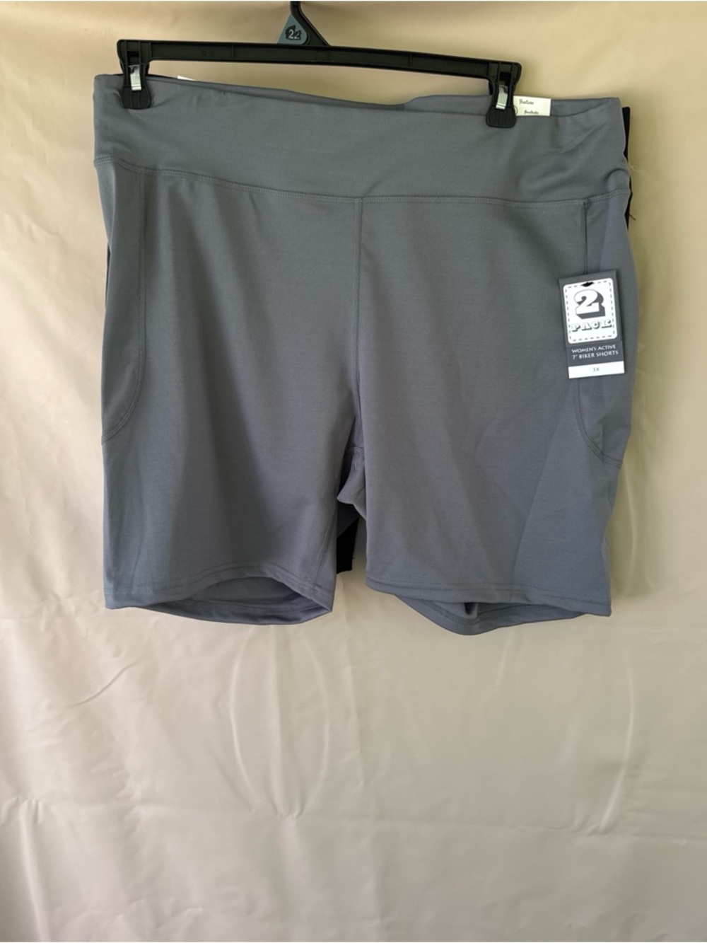 2 Women’s Gray and black  Bike Shorts.